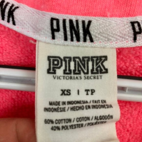 VS Victorias Secret PINK XS Half Zip Pullover Sweatshirt - Picture 7 of 7